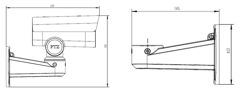  ZN-SCB2081V45-ES 8MP 20X IR Netzwerk PTZ Kugel Kamera 