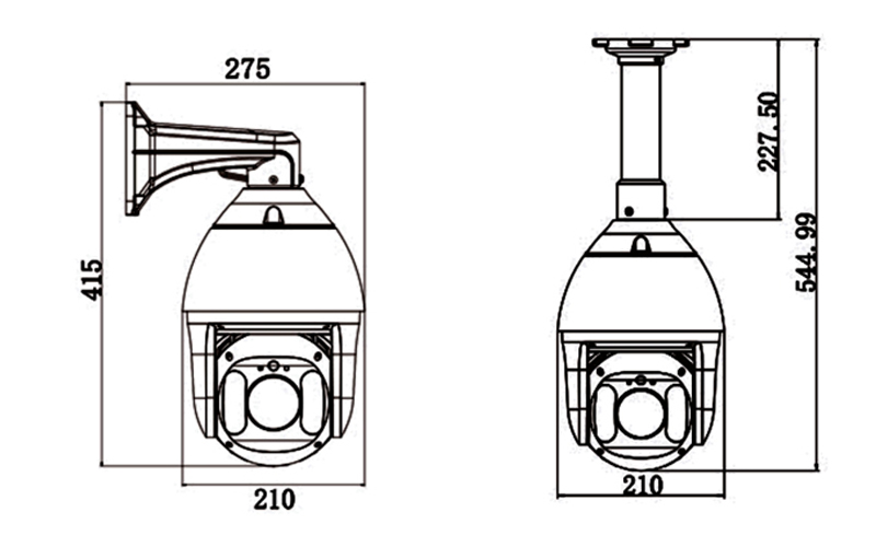  ZN-IRS2582R7E-ES 7 Zoll 8MP 25x IR Network Speed Dome Camera 
