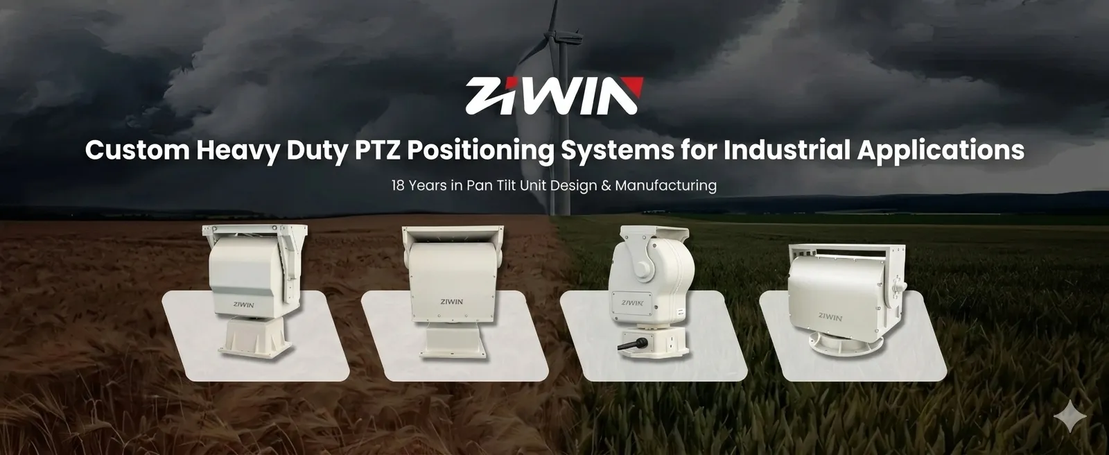 Heavy Duty Pan Tilt Head & Positioner (50kg - 200kg Nutzlast)